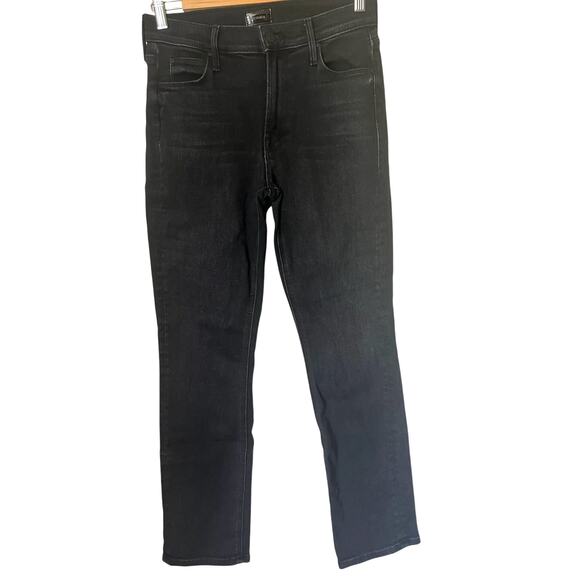 Mother The Mid Rise Dazzler Ankle Jeans in Deep End Wash Black Denim sz. 27 - Picture 2 of 9